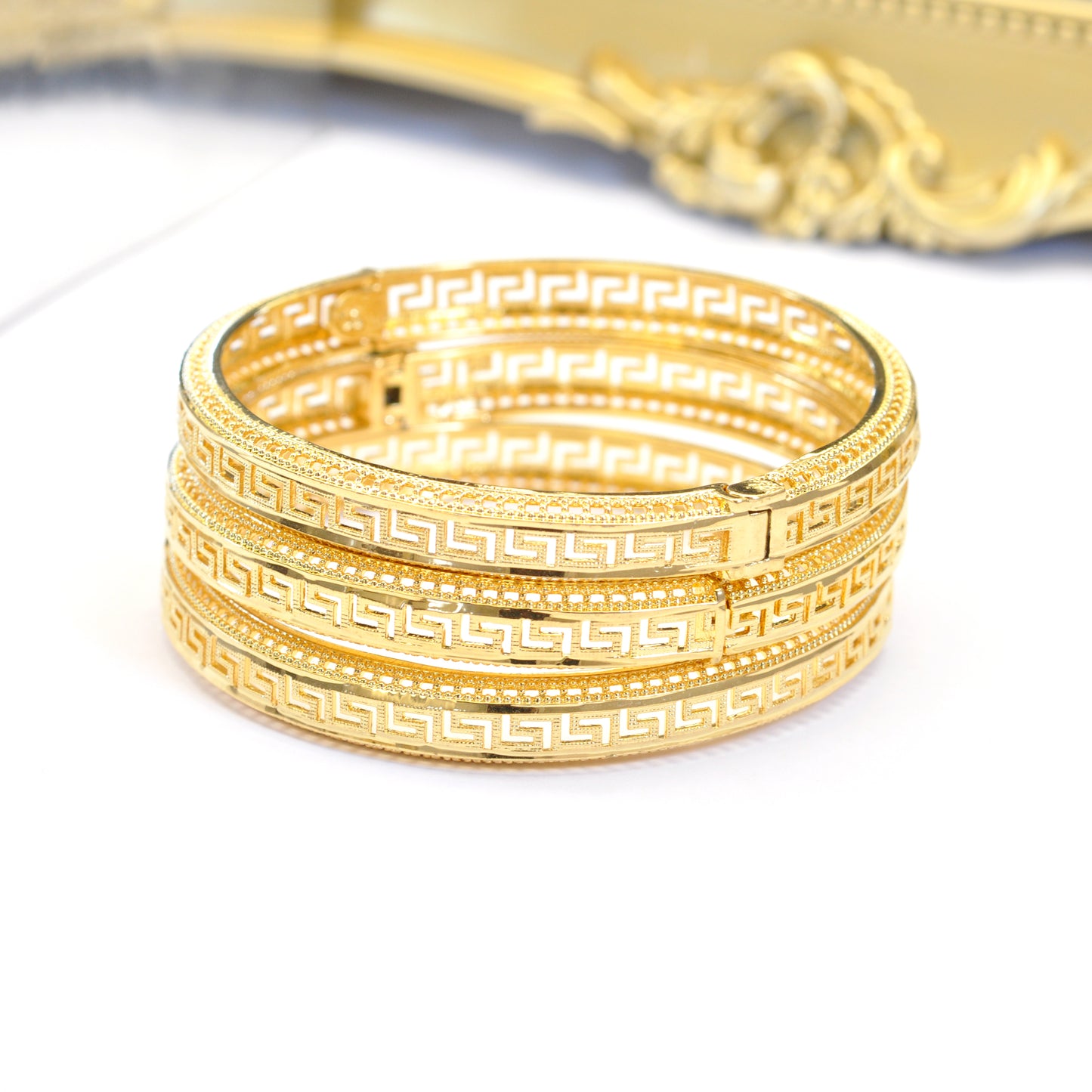 22K Gold-Plated Openable Bangle 22KBA002