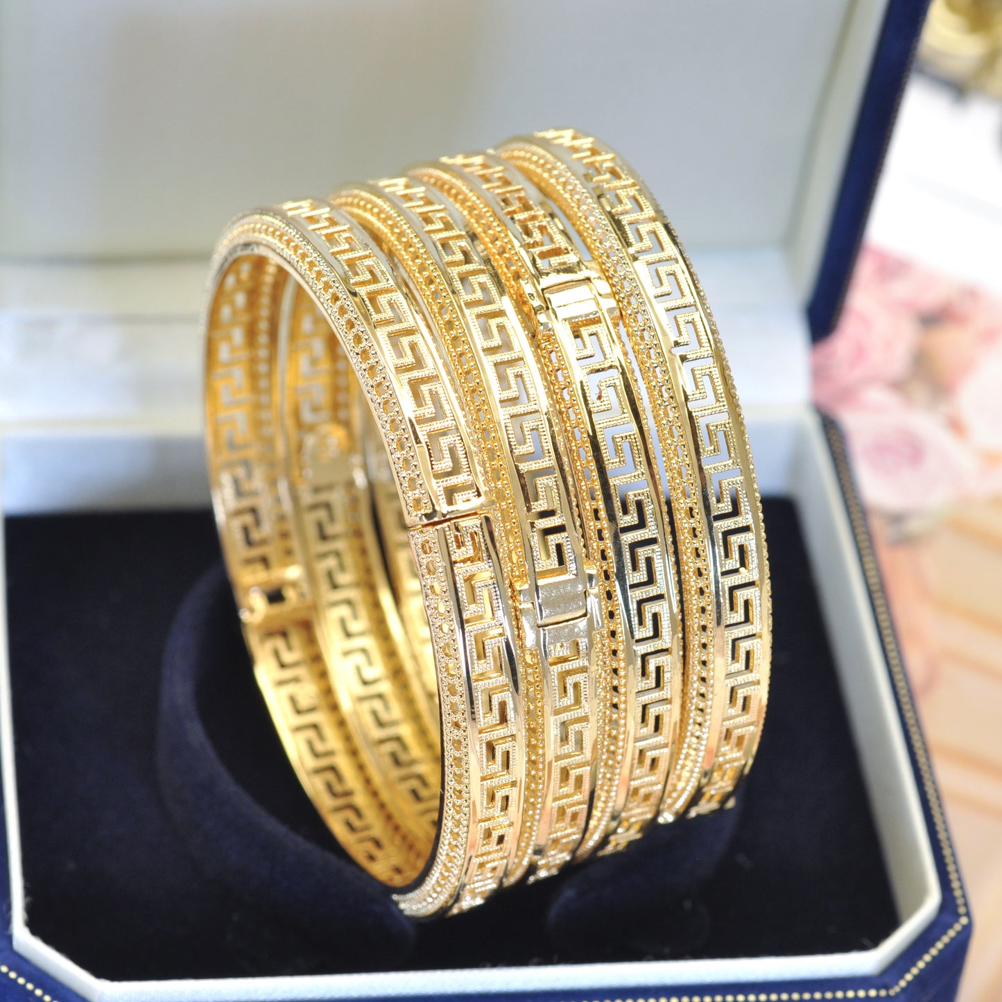 22K Gold-Plated Openable Bangle 22KBA002